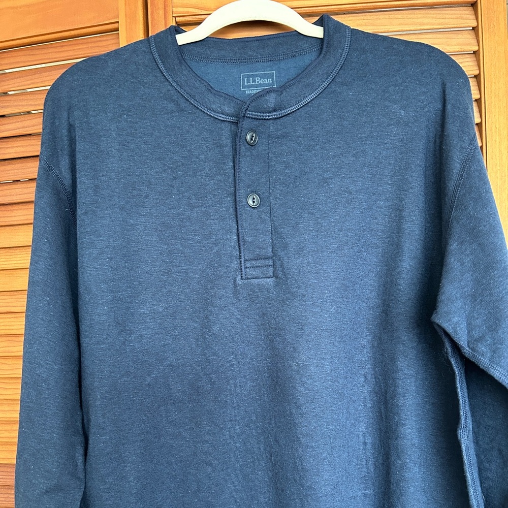 L.L. Bean Men’s traditional fit two layer henley